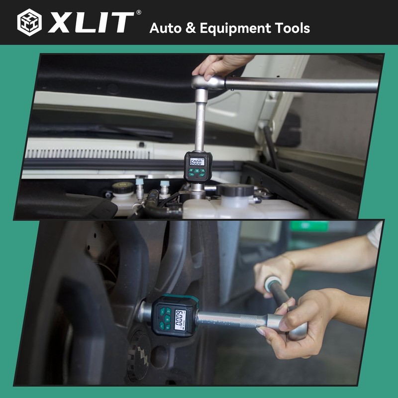 XLIT 1/2-Inch Digital Torque Adapter (2.21-44.22 ft-lb) with Buzzer and