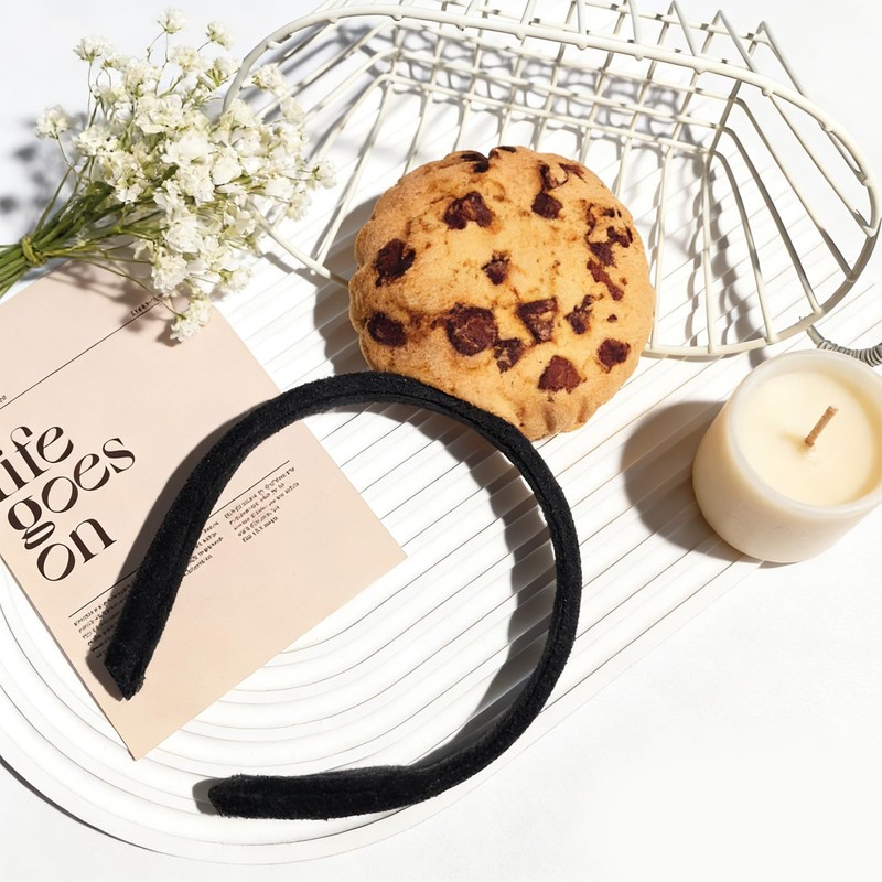 YUEELI Cute Cookie Headband for Women, Funny Cookie Headband Spa