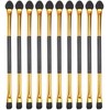 20 Piezas Brochas de Sombras de Ojos, Doradas de Doble