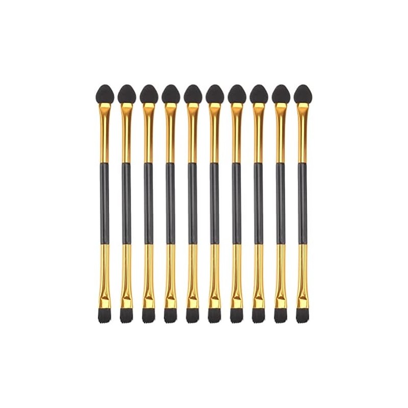 20 Piezas Brochas de Sombras de Ojos, Doradas de Doble