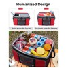 50-Can Large Rolling Cooler, Leakproof Insulated Cooler with Wheels and
