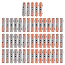 Conductor de terminal, 50 piezas Conductores compactos rápidos Conectores de cable duro suave Conector industrial(SPL-1)