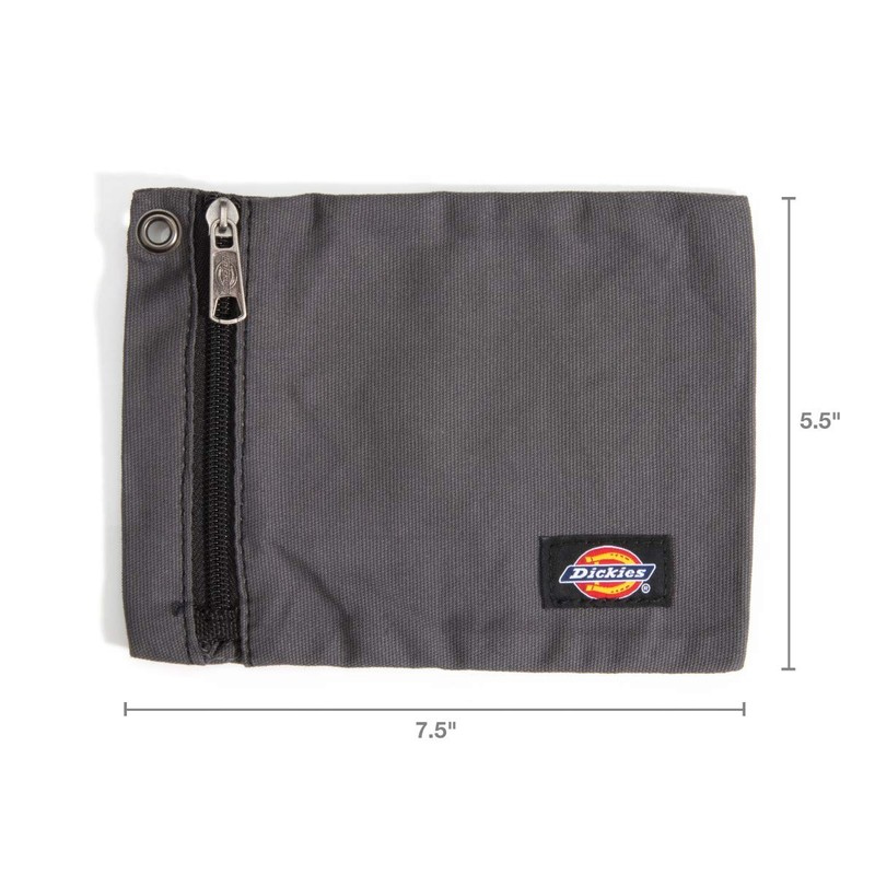 Dickies Set of 3 Small Canvas Utility Pouches, Zippered, for