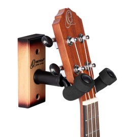 Ortega Guitars Ukulele Hanger Accessories - Wall Mount for Ukulele - Wood, Brown (OUH-1TSB)