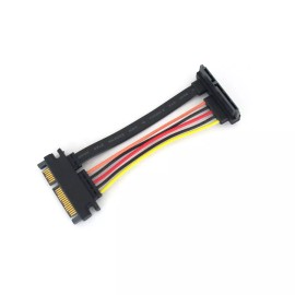 Micro SATA Cables SATA III 22 Pin Right Angle Extension Cable 80 MM