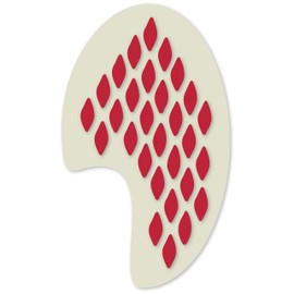 Fancy Schmancy Snake Skin Face Painting Crafting Card Making Stencil Approx 12cm x 8cm Washable and Reusable, Translucent white