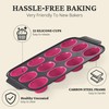 BRONYPRO Silicone Muffin Pans for Baking with Metal Frame, Egg