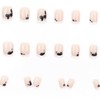 RIICFDD Medium Length Press on Nails Coffin Fake Nails White