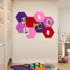 Vuzvuv 8 Pcs Hexagon Bulletin Board with 50 Pushpins &
