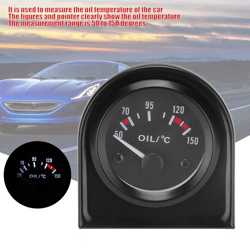 Temperature Display, 2 Inch 52 mm LED Light Car Pointer