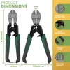 BLOSTM Mini Bolt Cutters 8" - Heavy Duty Wire Cutters