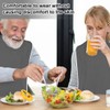 Lätzchen für Erwachsene, Latz für Senioren, Mehrweg Waschbar Verstellbare Wasserdichte