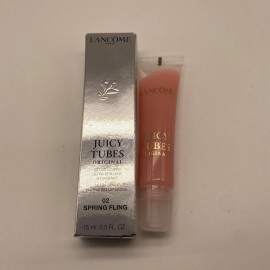 Lancome Juicy Tubes Lip Gloss 15ml - 02 SPRING FLING NIB (5295) - 2PCS -#02 SPRING FLING 15ML
