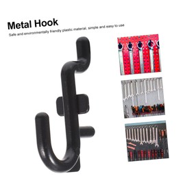 Kichvoe 100PCS J Shape Pegboard Hooks Plastic Display Hooks for Tool Organization Easy Install Hangers for Home and Garage Storage