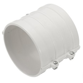 PATIKIL 4-5/16" Water Pipe Repair Clamp PVC Leak Sealer for OD 110mm PE/PPR/Pipes and Plumbing (Length 3.9 Inch), White