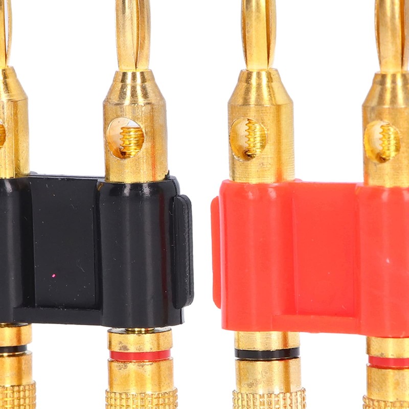 Banana Plug, 2Pcs Stackable Banana Male Plug Banana Plug 2