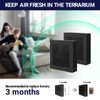 REPTI ZOO Reptile Terrarium Air Purifier Activated Carbon Replacement Filter