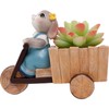 ROOGO Rabbit Design Resin Succulent Planter Cute Mini Planter Pot