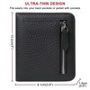 GADIEMKENSD Small Wallet Top Grain Leather RFID Blocking Mini Bifold
