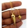 Péndulo de cono largo, péndulo de metal de latón, péndulo