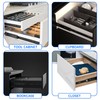 10 Inch Drawer Slides, Soft Self Close Full Extension Ball