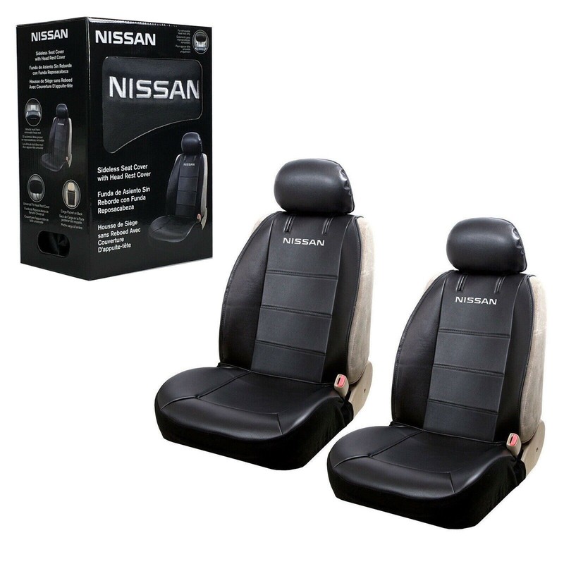 Plasticolor ⭐️⭐️⭐️⭐️⭐️ NISSAN Seat Covers Premium PU Leather Sideless Car