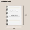 Medical Journal Binder - Personal Records Logbook, Office Visits Schedule