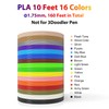 dikale 3D Pen Filament 160 Feet, 16 Colors, Each Color