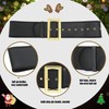 JASGOOD Santa Claus Belt for Adults - Black Pirate Belt