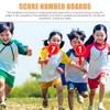 LALAFINA 10pcs Score Paddles for Party Handheld Number Paddles Scoreboard
