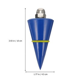 Veemoon Builder Plumb Bob and Line Set, Vertical Plumb Bob Hanging Steel Building Tool - 300g with 12M Line - Use for Wallpaper Building Measuring Random Color