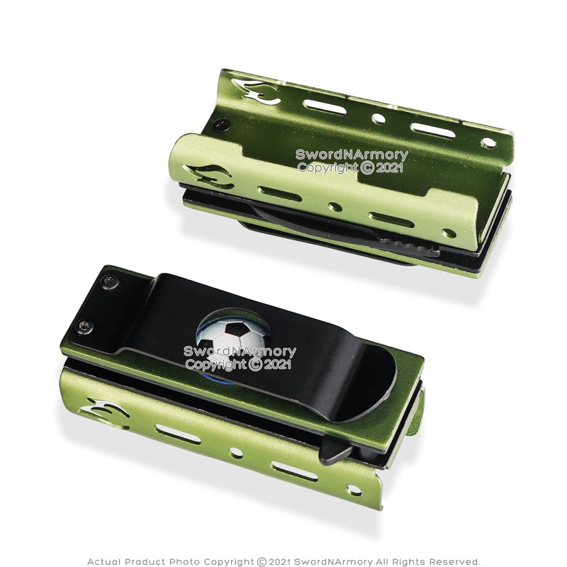 Munetoshi Ball 1.75” Blade Pocket Knife Lighter Holder Green