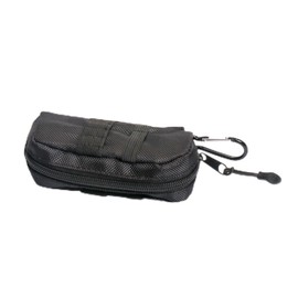 Golf Ball Case, Golf Ball Case, 3 Pack, Compatible with Balls, Forks, Markers, Hat Clips, Front and Rear Needle Holder with Zipper, Carabiner, Easy to Carry, Lightweight and Durable, Black