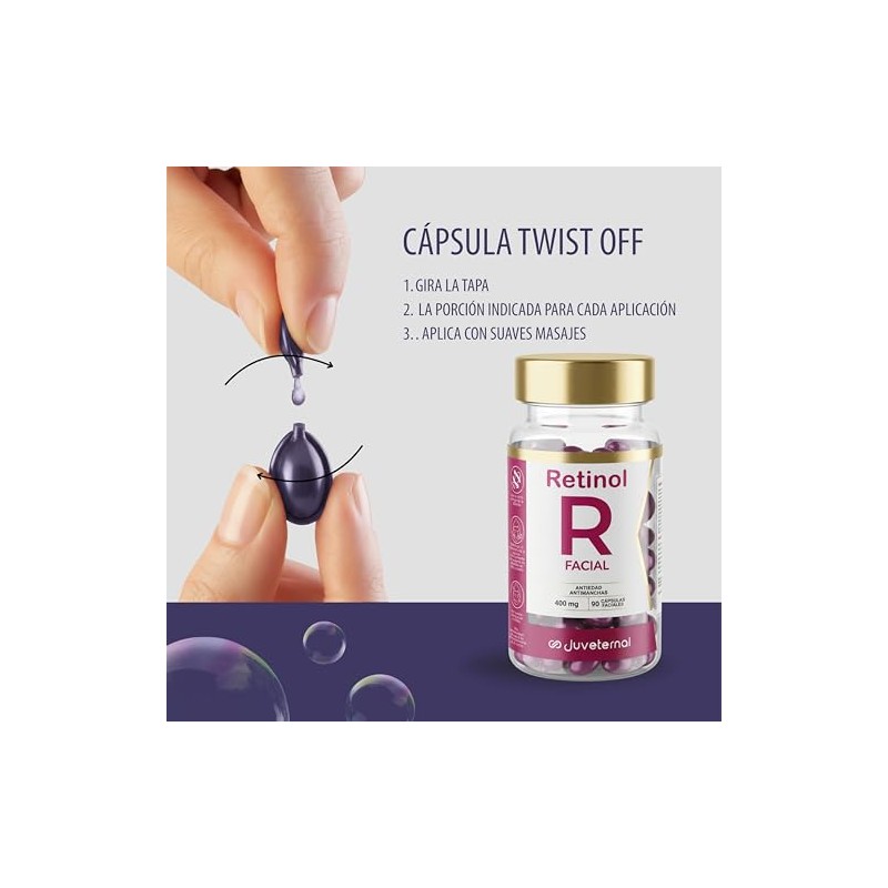 Juveternal Kit 6 Frascos Cápsulas Faciales Ácido Hialurónico + Colágeno