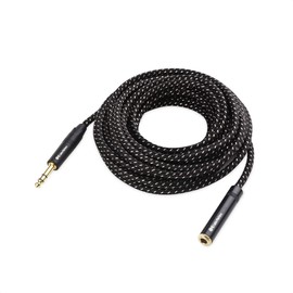 Cable Matters Braided Long 1/4 Inch Extension Cable 25 ft (1/4 TRS to 1/4 Inch Male to Female Cable)