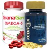 GranaGard y Xebrex Duo Pack Omega 5 y Omega 3 con Nanotecnología, Suplemento Alimenticio, 60 Cápsulas Cada Uno