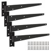 ASelected 4Pcs T Hinges12In Heavy Duty Gate Hinges Rustproof Powder