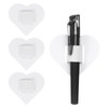 uxcell 4 Pcs Heart Pen Loop Holder for Notebook, Self