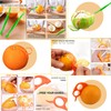 Eowppue 9 Pcs Orange Peeler Tools Multifunctional Creative Make Juicy