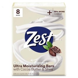 Zest 제스트 바 비누 코코아 - 초보습 시어가 선사합니다 클렌징 풍부하여 깊은 부드럽고 8바 보습감을 실키한 버터와 [Aquatic] Zest Bar Soap Cocoa - Ultra Moisturizing Shea Provides Rich Cleansing, Deep Softness, and 8-Bar Moisture with Silky Butter and [Aquatic]