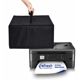 NUENSS-ROR Printer Cover Antistatic Dust-proof Water-Proof Protective Cover Case Heavy Duty Nylon Dust Cover for Brother MFC-J1010DW/HL-L2460DW/HL-L2405W Wireless Printer (15.7"D x 15.4"W x 6.7"H)
