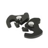 BURANIFUSION Black Sissy Bar Luggage Rack Docking Latch Clip Kits