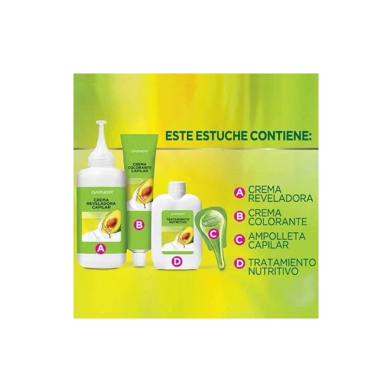Garnier 3 PACK - GARNIER NUTRISSE 4462 🇲🇽 TINTE PARA