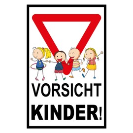 Ontrada Wooden Sign 20 x 30 cm Caution Children Wooden Sign