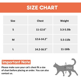 Cat Harness for Walking Escape Proof 2 Pack, Lightweight Kitten Harness, Lifetime Replacement, Easy Control Breathable Cat Vest with Reflective Strip (No Leash)