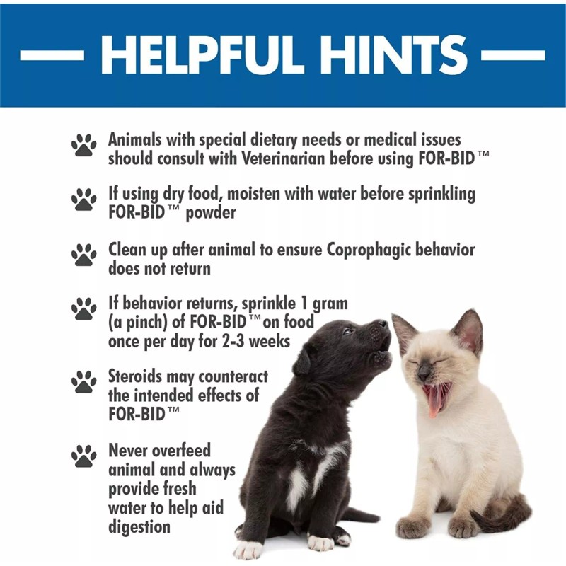 Forbid Stool Eating & Coprophagia Deterrent Dog & Cat Food