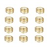 12pcs Napkin Ring Spiral Washable Decorative Metal Napkin Holder Ring