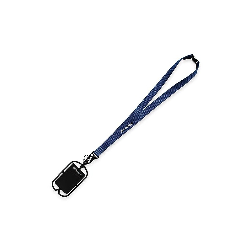 Hyundai HMD00550 Lanyard Key Ring Logo Blue
