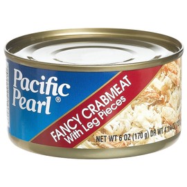 Pacific Pearl Fancy Crabmeat, 6-Ounce Cans (Pack of 12)