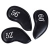 Golf Wedge Cover Magnetic Club Head Cover Set 3pcs (52°